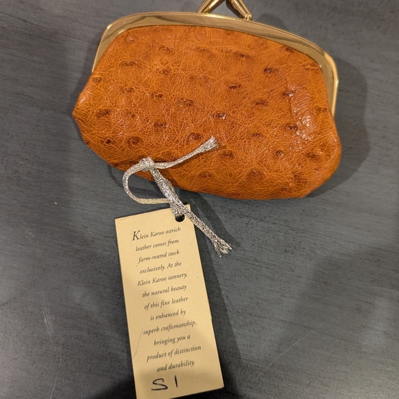 Vintage ostrich leather coin purse - Picture 10 of 11